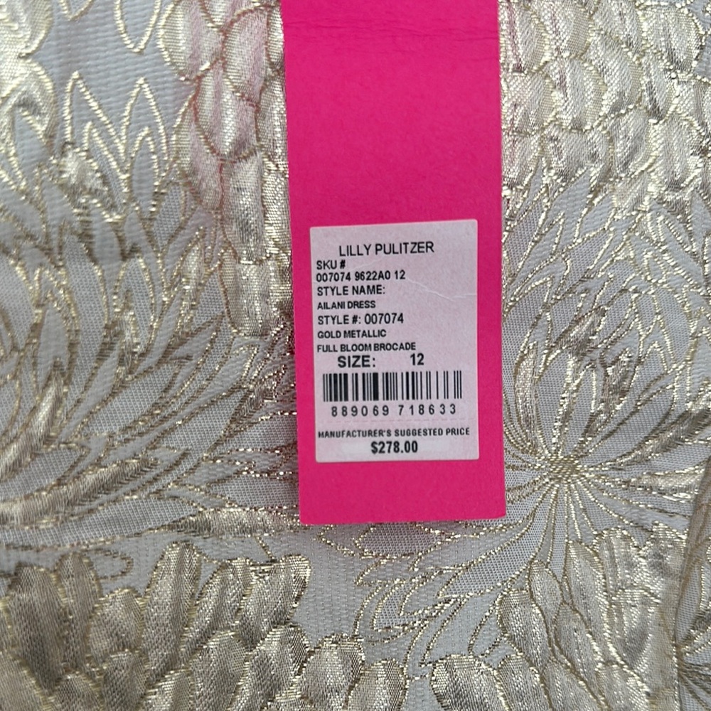 Lilly Pulitzer Ailani Gold Floral Dress - Picture 6 of 15